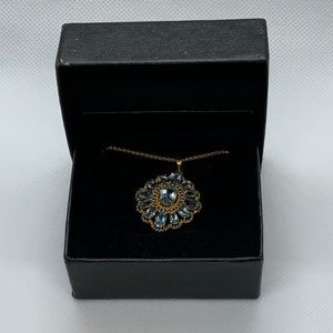 Technibond blue gem necklace
